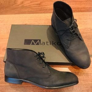 MATIKO Black Nubuck Oliver Boot